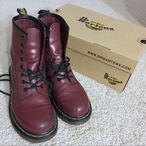 Dr Martens Cherry Red Women’s 1460 Boots